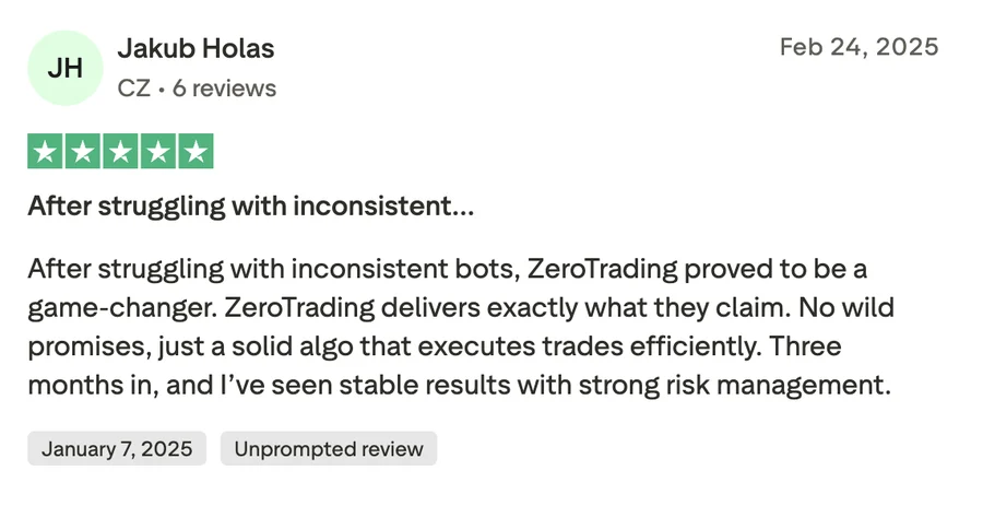 Message from a ZeroAlgo member