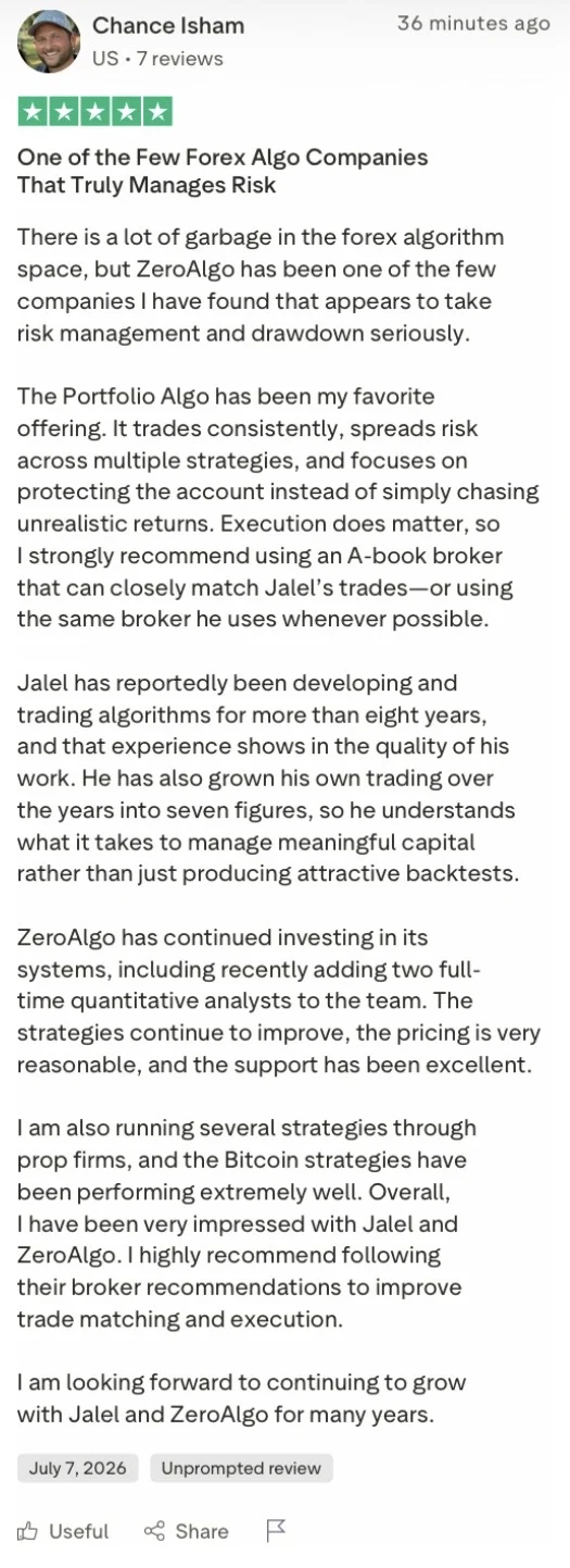 Message from a ZeroAlgo member